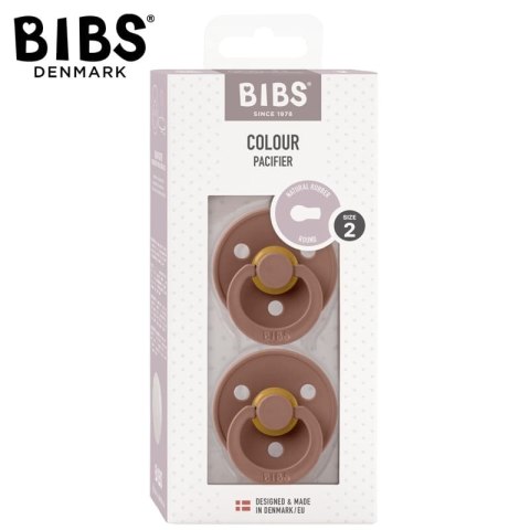 BIBS DUO COLOUR WOODCHUCK M Smoczek uspokajający kauczuk Hevea 2 szt