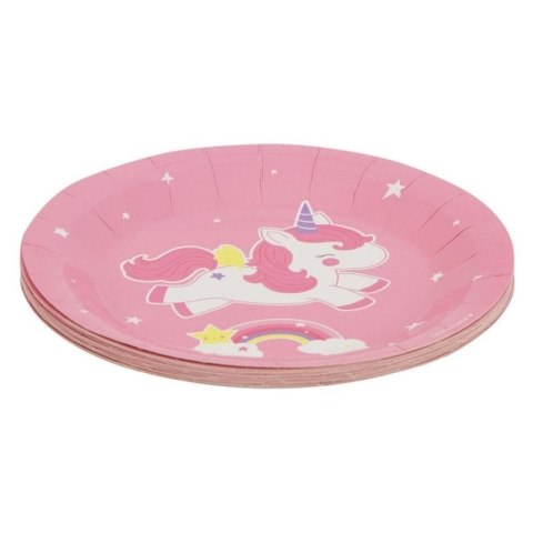 A Little Lovely Company - 12 eco talerzyków urodzinowych Jednorożec