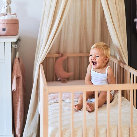 Baldachim nad łóżeczko Vintage 280x155 cm Nougat Jollein