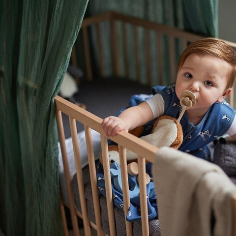 Baldachim nad łóżeczko Vintage 420x245 cm Ash Green Jollein