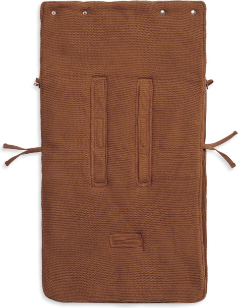 Jollein ciepły śpiworek do wózka i fotelika BASIC KNIT Caramel