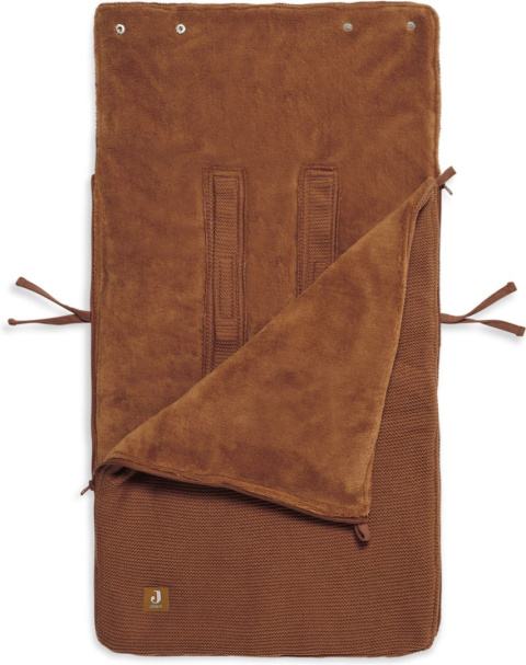 Jollein ciepły śpiworek do wózka i fotelika BASIC KNIT Caramel