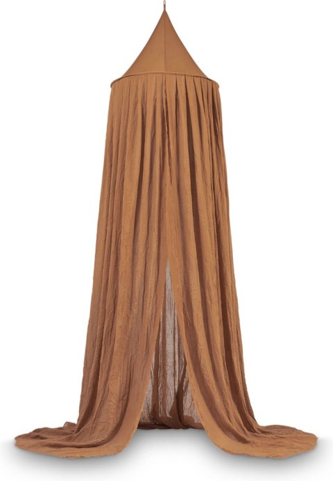 Jollein moskitiera baldachimowa nad łóżeczko niemowlęce 245 cm VINTAGE Caramel