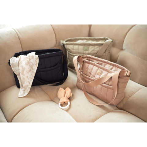 Torba na pieluchy Puffed czarna Jollein