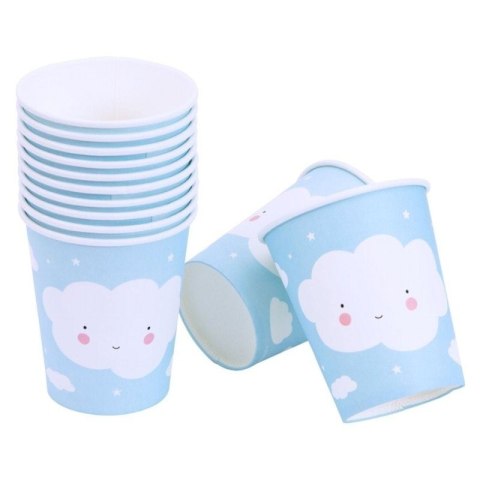 A Little Lovely Company - 12 kubeczków urodzinowych ECO Chmurka