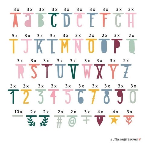 A Little Lovely Company - Girlanda Literowa Boho Chic