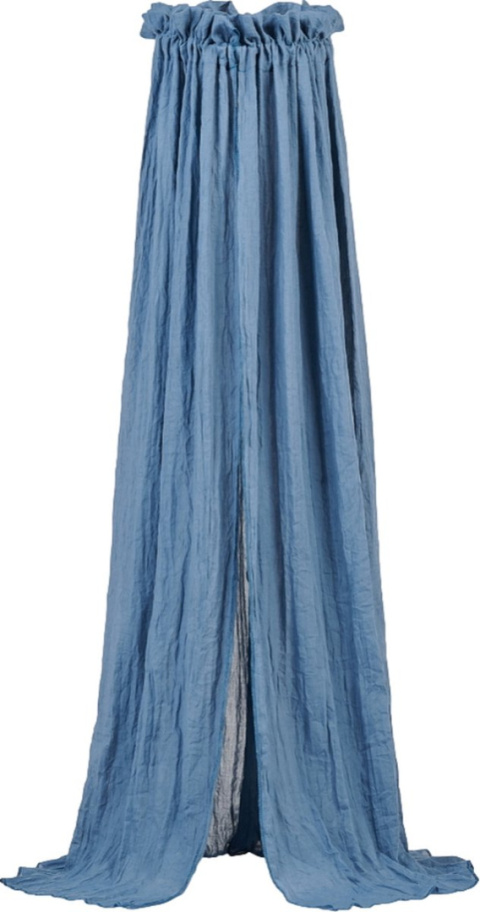 Baldachim nad łóżeczko Vintage 280x155 cm niebieski jeans Jollein