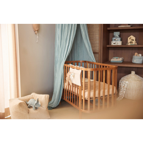 Baldachim nad łóżeczko Vintage 280x155 cm morski Jollein