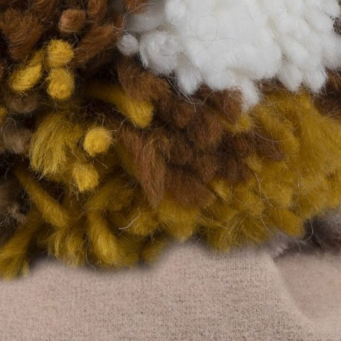 Hi Little One czapka zimowa niemowlęca ALPACA BOHO Cafe Latte/Brown M Pom Pom