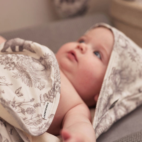 Jollein ręcznik z kapturkiem 75x75 cm PIMPELMEES FOREST ANIMALS