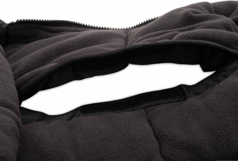 Śpiworek do fotelika i wózka Puffed czarny Jollein