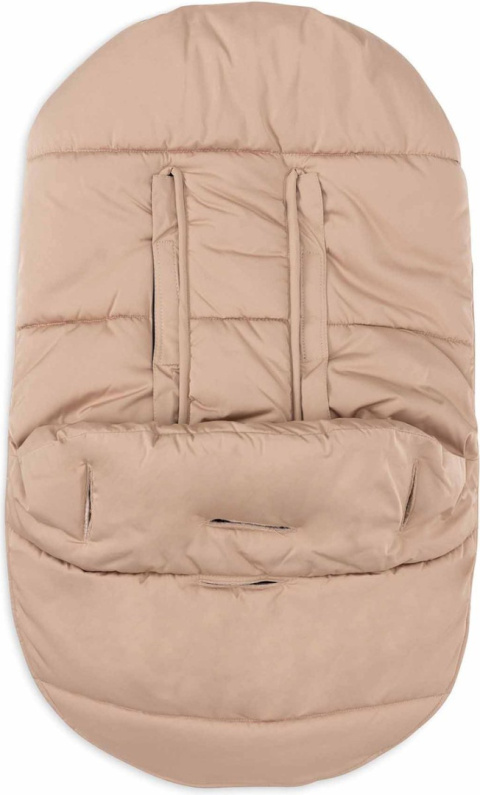 Śpiworek do fotelika i wózka Puffed beżowy Jollein