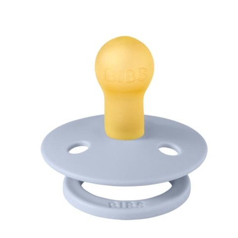 BIBS COLOUR 2-PACK DUSTY BLUE & STEEL BLUE S Smoczek Uspokajający kauczuk Hevea