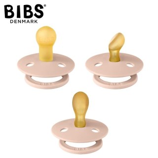 BIBS TRY-IT zestaw 3 szt smoczków niemowlęcych o różnych ustnikach BLUSH