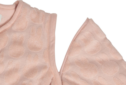 Śpiworek do spania niemowlęcy całoroczny Miffy Żakard różowy 110 cm Jollein