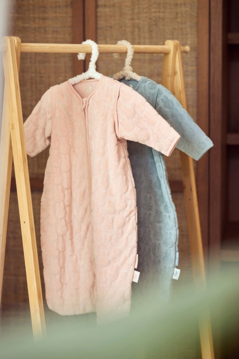 Śpiworek do spania niemowlęcy całoroczny Miffy Żakard różowy 90 cm Jollein