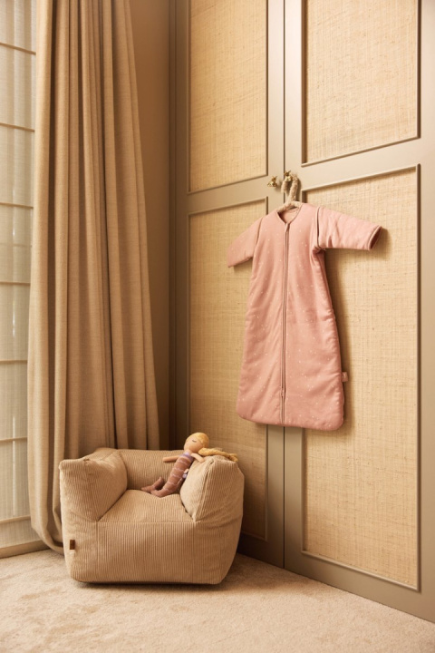 Śpiworek do spania niemowlęcy całoroczny Twinkling różowy 70 cm Jollein