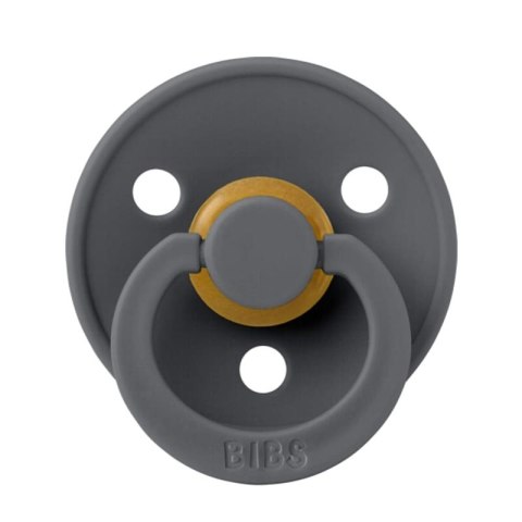 BIBS COLOUR SYMMETRICAL 2-PACK IRON & BABY BLUE S Smoczek Symetryczny kauczuk Hevea