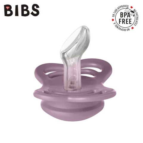 BIBS COUTURE 2-PACK FOSSIL GREY & MAUVE S Smoczek ortodontyczny silikonowy