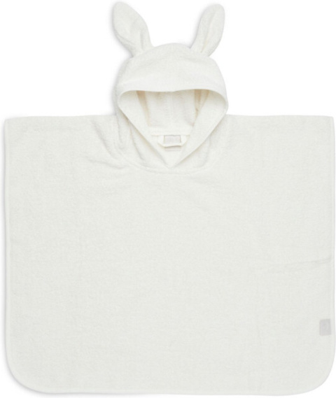 Ręcznik ponczo kąpielowe z kapturem 65x62 cm Króliczek biały Jollein
