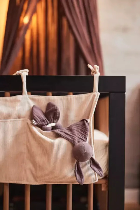 Baldachim nad łóżeczko Vintage 280x155 cm kasztan Jollein