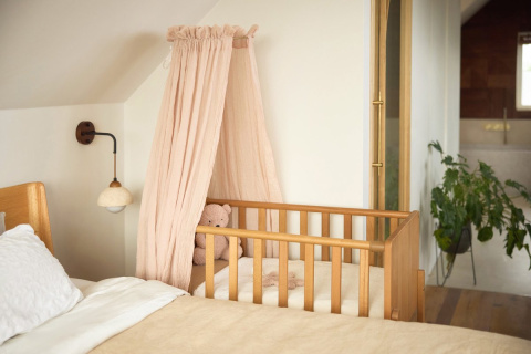 Przytulanka do usypiania Miś Teddy różowy Jollein