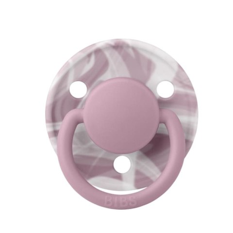 BIBS DE LUX TIE DYE HEATHER WHITE Smoczek uspokajający silikonowy ONE SIZE