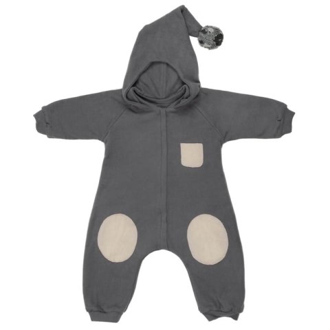 Hi Little One kombinezon całoroczny z kapturem TOG 2,0 OverSize BOHO Iron roz M Pom Pom