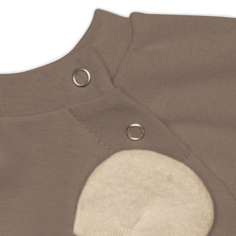 Hi Little One rampers niemowlęcy MIŚ OverSize BOHO Caffe Latte roz S