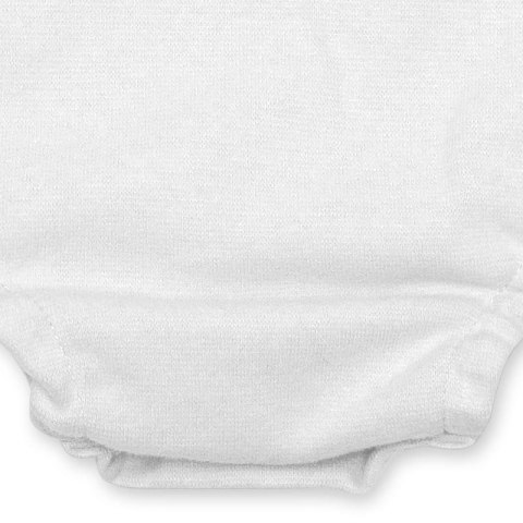 Hi Little One rampers niemowlęcy MIŚ OverSize BOHO White roz S Pom Pom