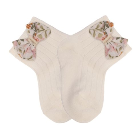 Hi Little One skarpetki dla dziewczynki BOHO FLOPI Mauve roz 1-2 lata Pom Pom