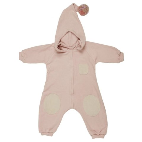 Hi Little One kombinezon całoroczny z kapturem TOG 2,0 OverSize BOHO Blush roz S Pom Pom