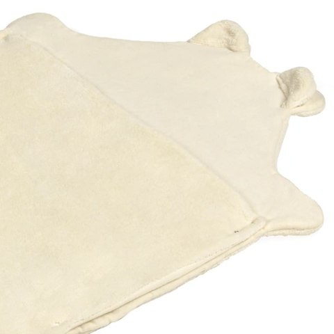 Hi Little One mata niemowlęca z kocykiem MIŚ Ivory Pom Pom