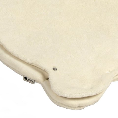 Hi Little One mata niemowlęca z kocykiem MIŚ Ivory Pom Pom