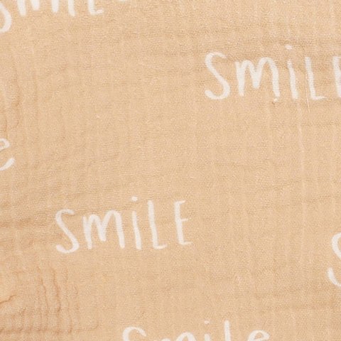 Hi Little One śliniak muślinowy dla niemowlaka dwustronny BIO BALOONS/SMILE muumee