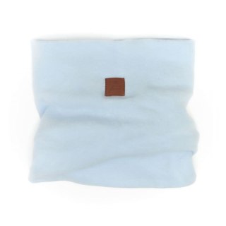 Hi Little One szalik golf zimowy niemowlęcy BOHO Blue M Pom Pom