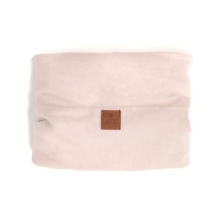 Hi Little One szalik golf zimowy niemowlęcy BOHO Blush M Pom Pom