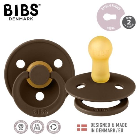 BIBS COLOUR MOCHA M Smoczek Uspokajający kauczuk Hevea