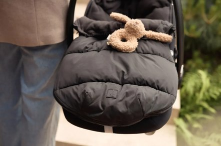 Jollein ciepły śpiworek do wózka i fotelika PUFFED BLACK