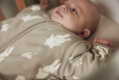 Jollein śpiworek niemowlęcy do spania całoroczny z odpinanymi rękawami MIFFY Olive Green 110 cm