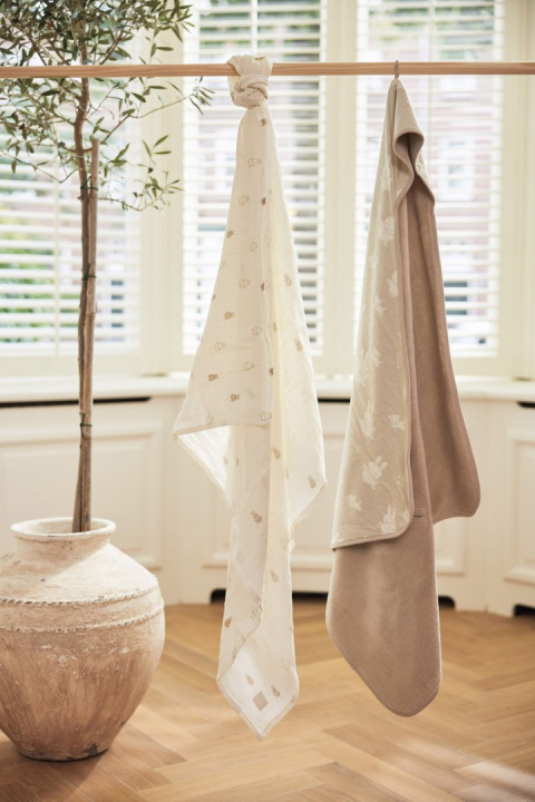 Kocyk 85x85 cm Miffy&Snuffy Nougat Jollein