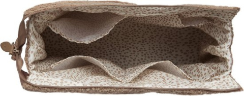 Torba na pieluchy z matą do przewijania Boucle brązowa Jollein