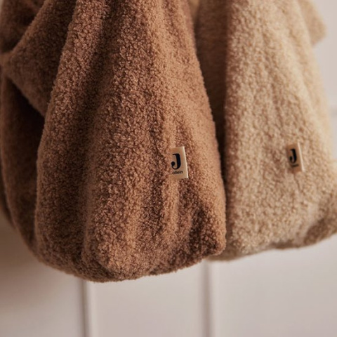 Torba na pieluchy z matą do przewijania Boucle brązowa Jollein