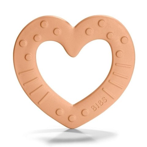 BIBS BABY BITIE HEART PEACH gryzak dla niemowlaka