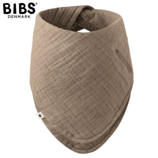 BIBS BANDANA BIB DARK OAK bandanka śliniak z kieszonką na smoczek 100% organic cotton