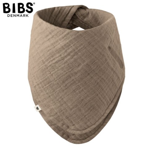 BIBS BANDANA BIB DARK OAK bandanka śliniak z kieszonką na smoczek 100% organic cotton