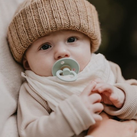 BIBS BANDANA BIB IVORY bandanka śliniak z kieszonką na smoczek 100% organic cotton