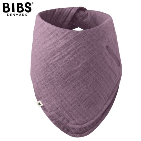 BIBS BANDANA BIB MAUVE bandanka śliniak z kieszonką na smoczek 100% organic cotton