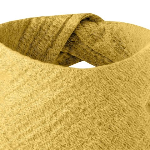BIBS BANDANA BIB MUSTARD bandanka śliniak z kieszonką na smoczek 100% organic cotton