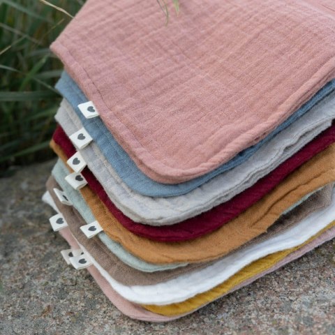 BIBS BANDANA BIB SAGE bandanka śliniak z kieszonką na smoczek 100% organic cotton